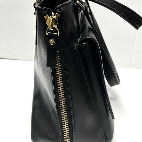 Do It All Tote Bag | Kate Spade New York Kate Spade black leather expandable tote/bag
